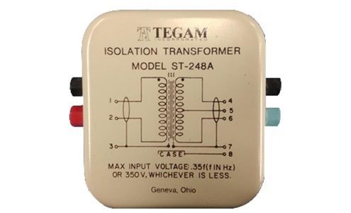 Precision Fixed Ratio Voltage Transformer, 1:1 Ratio, Binding Post Termination, Electrostatic Shields
