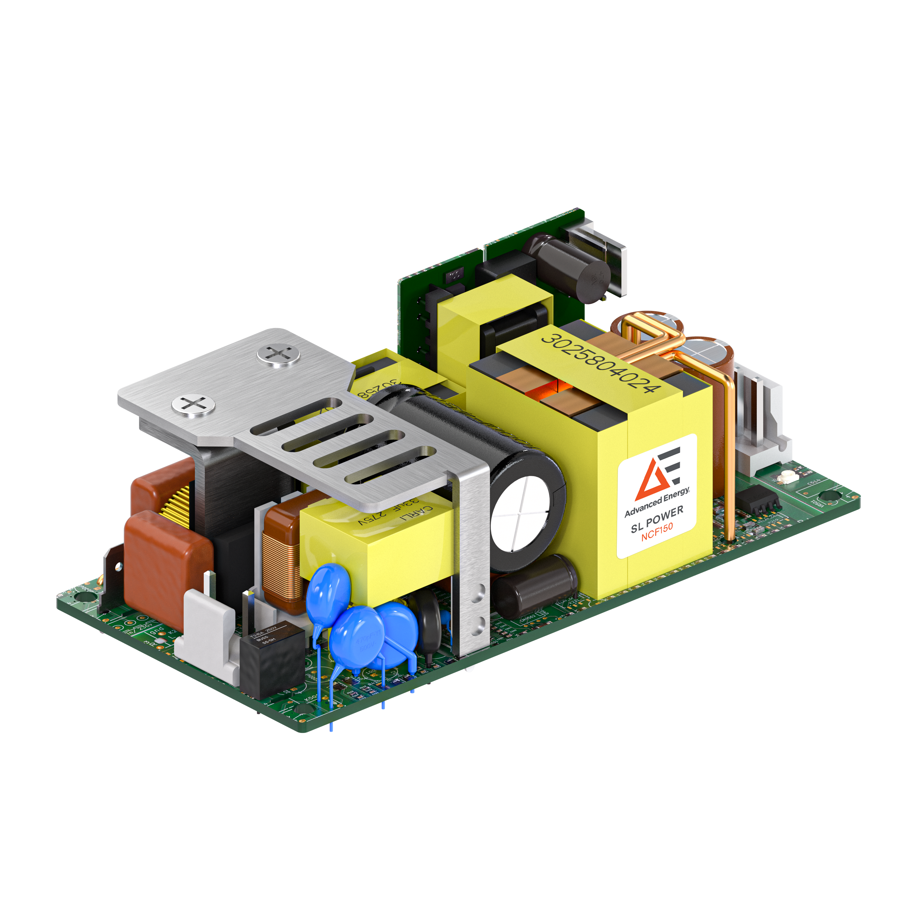 Figure 1. AE’s NCF150 –first off-the-shelf convection cooled power supply that meets CF requirements.